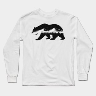 Bear at Night Long Sleeve T-Shirt